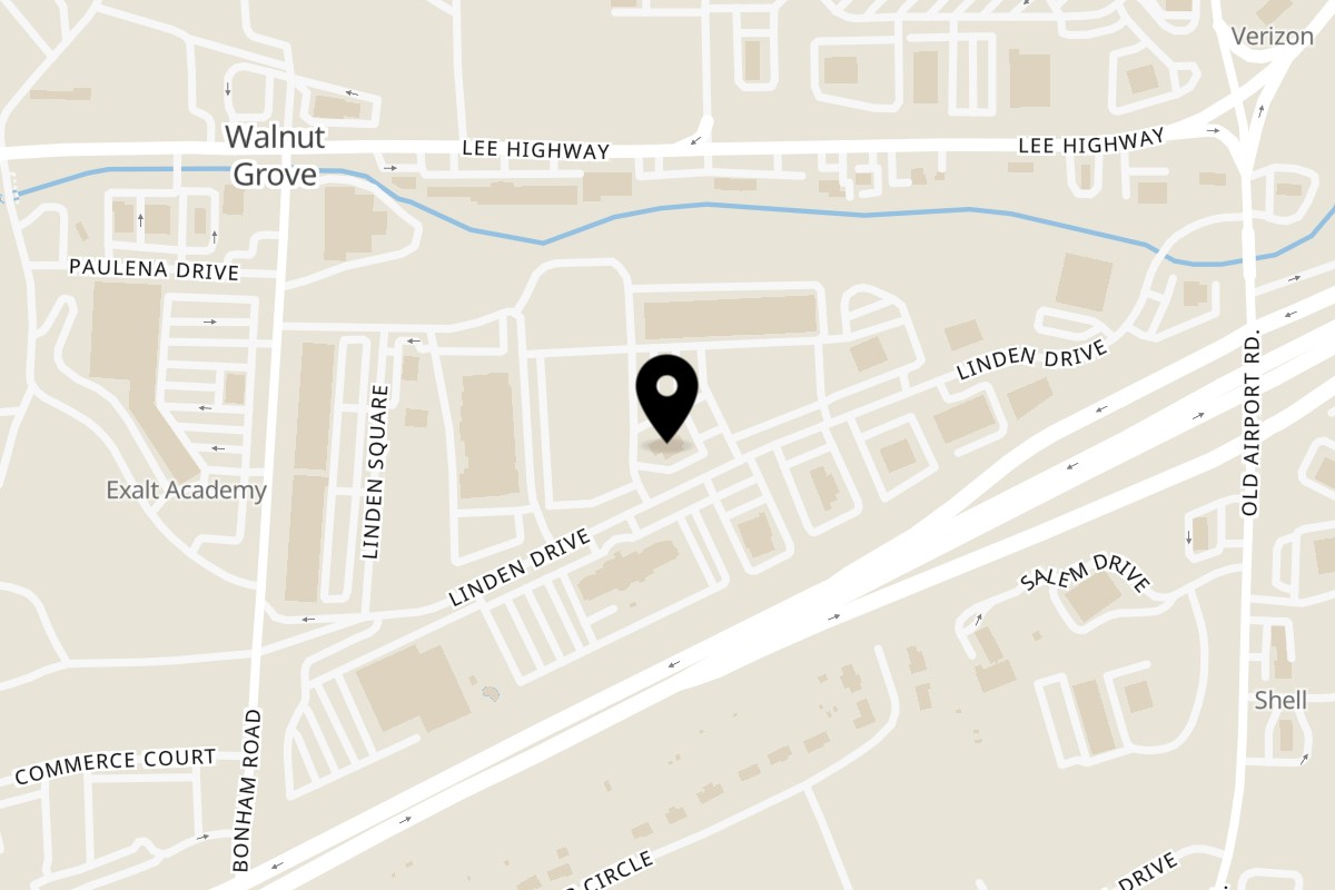 Map showing the location of Greekos Grill & Cafe Bristol on 3102 Linden Dr in Bristol